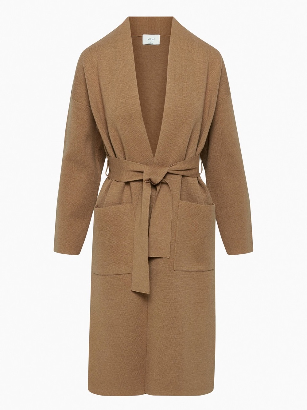 Wilfred Belize Camel Wrap Cardigan with Belt - XS